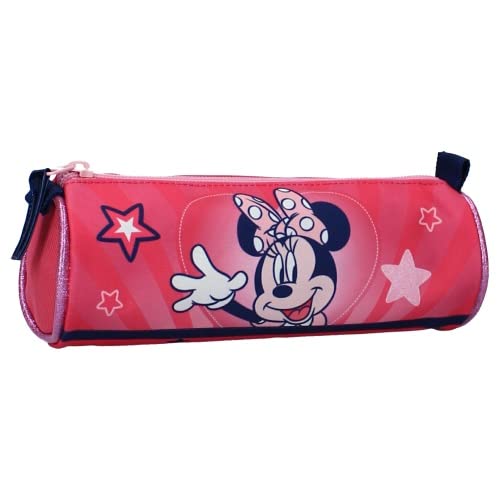 Estojo Porta Borrachas DISNEY Minnie Mouse (Rosa - Poliéster) Vadobag - Organizadores de mesa - disney, minnie mouse, rosa, poliéster