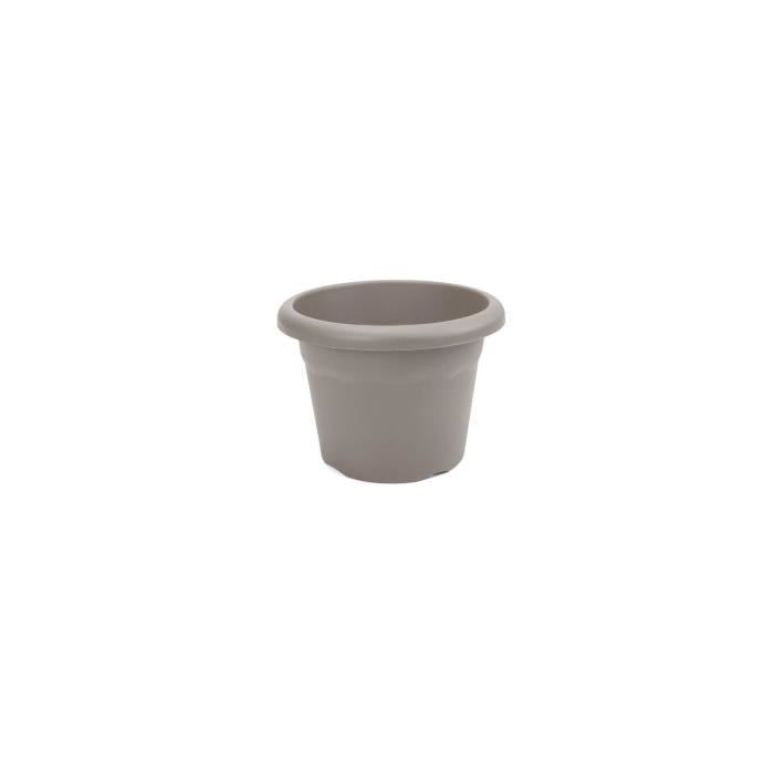 Vaso PLASTIKEN Terra (Castanho - Aço - 52 x 52 x 38 cm) Plastiken - Vasos e canteiros - plástico, terra, castanho, aço