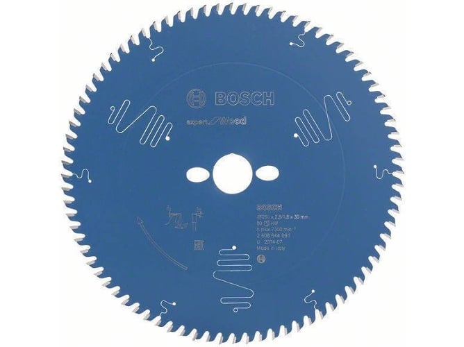 Disco de Serra Circular BOSCH 2 608 644 091 (Ø 26 cm) Bosch Professional - Lâminas de serra - 260 mm, 80 dentes, 18 mm, ajuste de profundidade