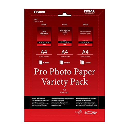 Papel Fotográfico CANON PVP-201 Branco A4 Canon - Papel de impressora e copiadora - a4, branco, fotográfico