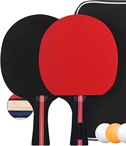 Raquetes de Ténis de Mesa PIQIUQIU (Multicor) PIQIUQIU - Raquetes e conjuntos de ping pong - multicor, principiantes, família, profissional