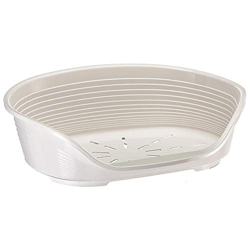 Cama para Cães FERPLAST (Preto - Plástico - 60x40x10 cm) FERPLAST - Camas para cães - plástico, fácil limpeza, anti-deslizante, 60x40x10 cm