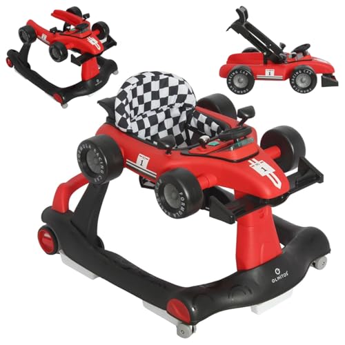 Andador OLMITOS Racing (Branco - Alumínio, Plástico) Olmitos - Brinquedos para bebês e equipamentos de atividades - ajustável, segurança, música, luzes