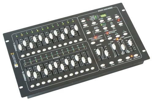 Controlador de Luzes BEAMZ DMX24 (24 canais) Beamz - Controladores de efeitos especiais - 24 canais, DMX, midi, interface