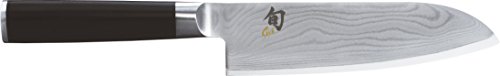 Faca de Cozinha Kai Shun Classic Santoku | Aço Inoxidável Kai - Facas de cozinha - aço inoxidável, preto prateado, forjado