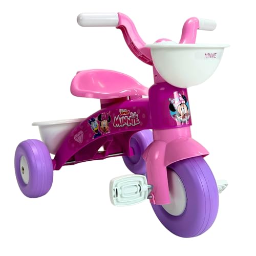 Triciclo INJUSA Max (Idade Mínima: 1 Ano - Rosa) INJUSA - Brinquedos - idade mínima 1 ano, rosa, bolsas frontais e traseiras