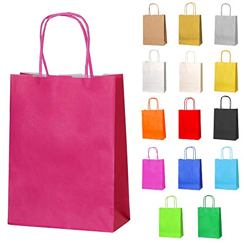 Saco de Papel THEPAPERBAGSTORE (Rosa - Polipropileno - 30 Un) Thepaperbagstore - Sacolas de presente - 30 unidades, polipropileno, rosa