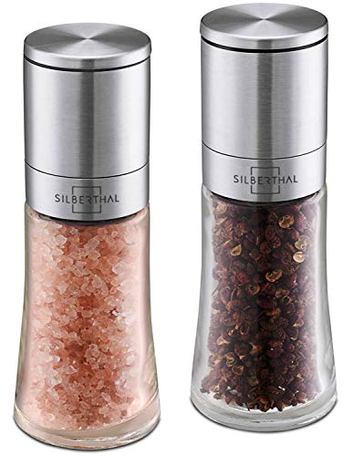 Saleiro e Pimenteiro SILBERTHAL (Material: Cristal - Aço Inoxidável) SILBERTHAL - Moedores de especiarias - cristal, aço inoxidável