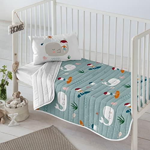Lençol de Cama REVERSIBLE Surfa (110 x 130 cm) EUROMODA - Roupa de cama e cama - reversível, 110x130cm