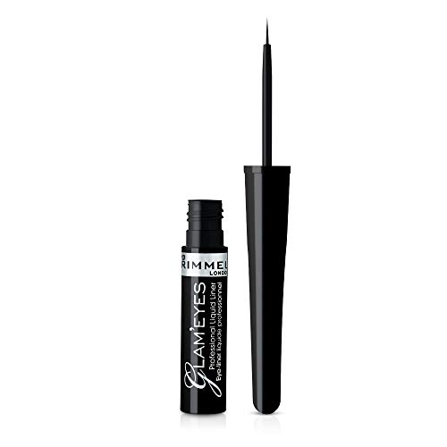 Lápis de Olhos RIMMEL Glam Eyes Professor Liquid Liner 001 Rimmel London - Maquiagem para os olhos - líquido, linha de olhos, rimmel