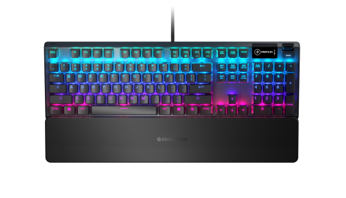 Teclado Gaming STEELSERIES APEX 5 (Mecânico - Inglês US) SteelSeries - Teclados - mecânico, usb, preto, jogos