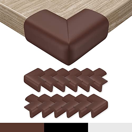 Protetor de Canto para Bebé HOFFENBACH 12 Unidades Hoffenbach - Peças e acessórios para secretárias - proteção, borracha, instalação fácil, adesivo 3m
