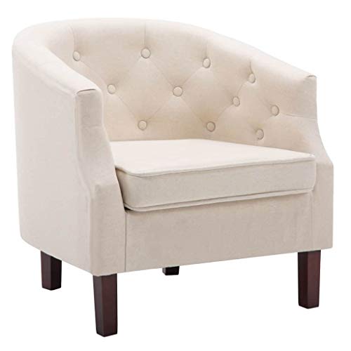 Poltrona de Interior VidaXL | 65 x 64 x 65 cm - Bege vidaXL - Poltronas, poltronas reclináveis e poltronas-cama - 65x64x65 cm, bege, interior