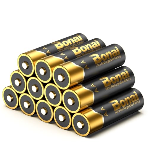 Pilhas Recarregáveis BONAI 2800mAh AA Ni-MH Gold BONAI - Baterias de uso geral - 2800mAh, ni-mh, recarregáveis, litio