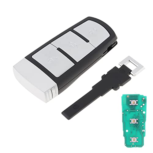 Comando de ignição sem chave ePathChina® 434 MHz Flip Smart com chip ID48 3C0959752BA para VW Passat B6 3C B7 Magotan CC 2006 - 2011 ePath Direct - Segurança e proteção para veículos - ignição sem chave, flip smart, chip id48, vw passat b6