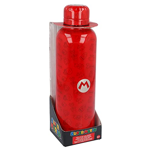 Garrafa Térmica STOR Super Mario (0.5 L) Stor - Porta-alimentos e bebidas - 0.5 L, aço inoxidável, personalizada, térmica