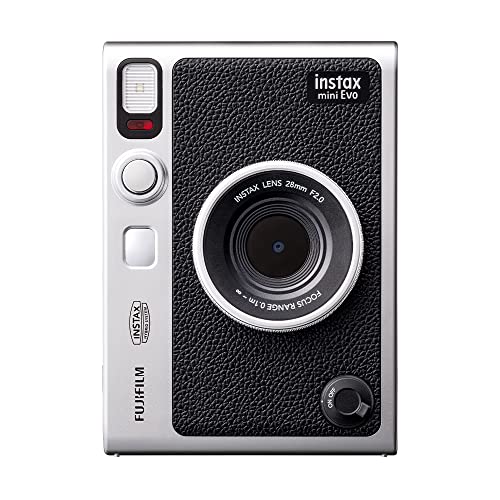 Máquina Fotográfica Instantânea FUJIFILM Instax Mini Evo (Preto - Li-Ion - 62x46 mm) Fujifilm - Câmeras - instantâneo, 62x46 mm, preto