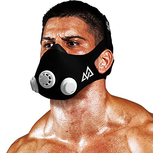 Máscara de treino elevada 120+kg Preto L Training Mask - Máscaras de gás e respiradores - treino, elevada, 120 kg, preto