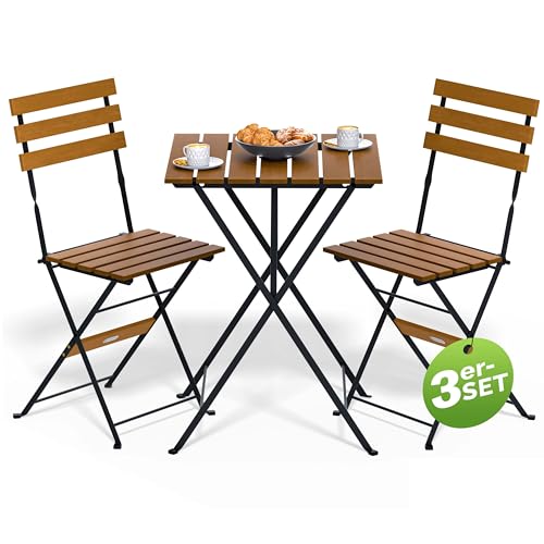 Conjunto de Jardim de Balcão com Bancada e 2 Cadeiras CASARIA Casaria - Conjuntos de móveis de exterior - jardim, balcão, bancada, 2 cadeiras