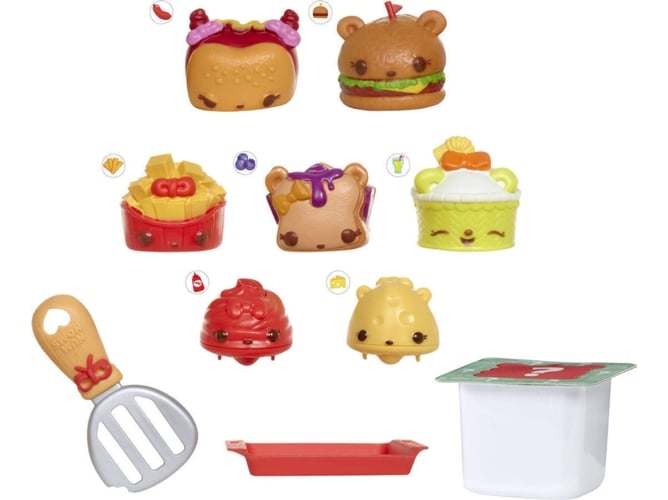 Boneco de moda BANDAI Deluxe Pack Series 2 Num Noms - Brinquedos - moda, deluxe pack, serie 2, roupas, acessórios, base