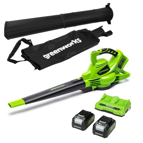 Soprador de Folhas GREENWORKS 322 Km/H - 9 M³/Min GREENWORKS - Sopradores de folhas - 322 km/h, 9 m³/min