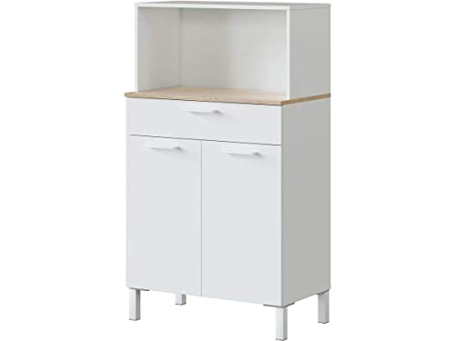 Armário de Cozinha SKRAUT HOME | 126x72x40cm - Branco Mate Habitdesign - Armários de cozinha - 126x72x40cm, branco mate