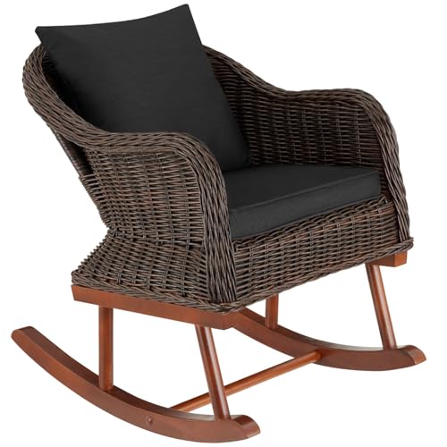 Espreguiçadeira TECTAKE Rovigo (Castanho - Polietileno - 160x60.5x97 cm) TecTake - Móveis de exterior - castanho, polietileno, 160x60.5x97 cm