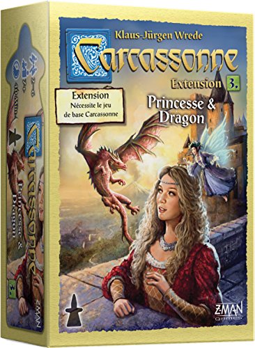 Jogo de Tabuleiro ASMODEE Princess and Dragon (Idade Mínima Recomendada: 10 anos) Asmodee - Jogos - princesa, dragão, Carcassonne, território, estrutura