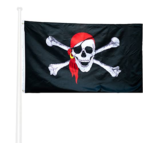 Bandeiira de piratas grande 90 x 150 cm KLIKLIL KliKil - Bandeiras e cataventos - pirata, grande, 90x150cm