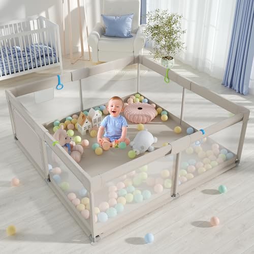 Parque Infantil ZEEBABA com Vedação (59x59x27cm) zeebaba - Brinquedos para bebês e equipamentos de atividades - vedação, porta, balcão, madeira