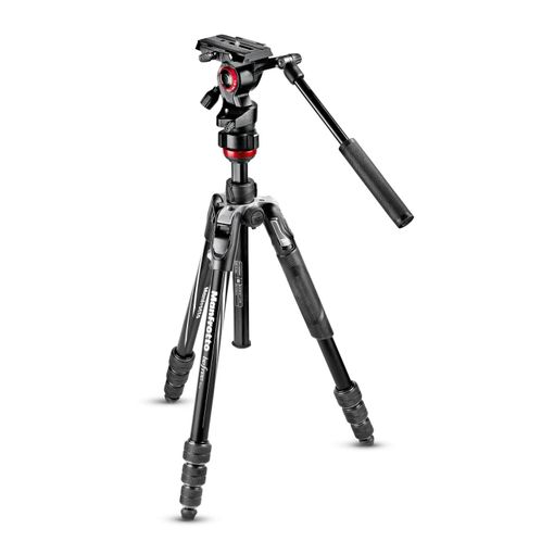 Tripé MANFROTTO Live Pro (Alumínio - Altura Máx.: 190 cm - Cabeça: Fluidtech) Manfrotto - Tripés e monopés - alumínio, 190 cm, 3 pernas, bloqueio por torção