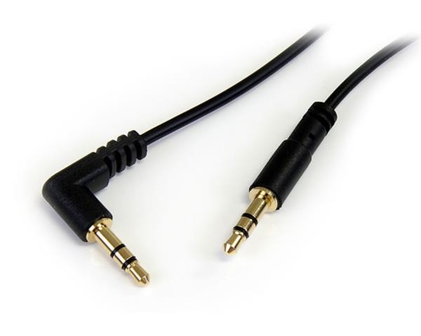 Cabo de Áudio STARTECH (Jack 3.5mm - 30 cm - Preto) STARTECH.COM - Fios e cabos elétricos - jack 3.5mm, 30 cm, preto