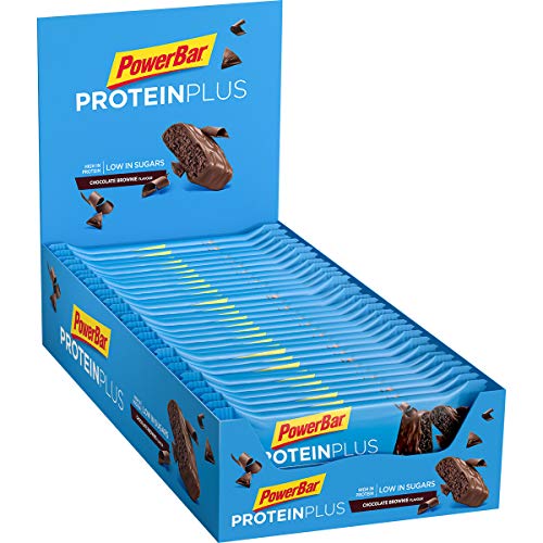 PowerBar Protein Plus Low Sugar Chocolate Brownie 30 Bars PowerBar - Barras de nutrição - proteínas, baixo açúcar, chocolate, 30 barra