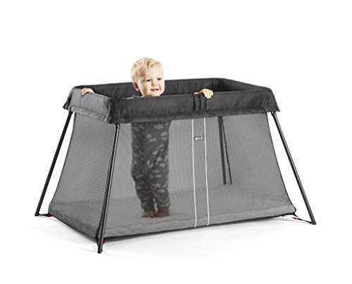 Berço de Viagem BABYBJORN Cinzento (49x74x61 cm) BabyBjörn - Parques infantis - cinzento, prático, leve, colchão acolchoado