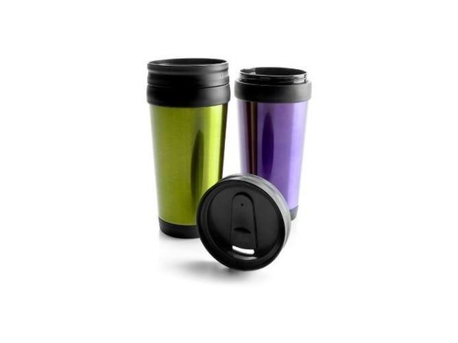 Garrafa Térmica Ibilis COFFEE TO GO Verde/Vermelho IBILI - Porta-alimentos e bebidas - verde, vermelho, plástico