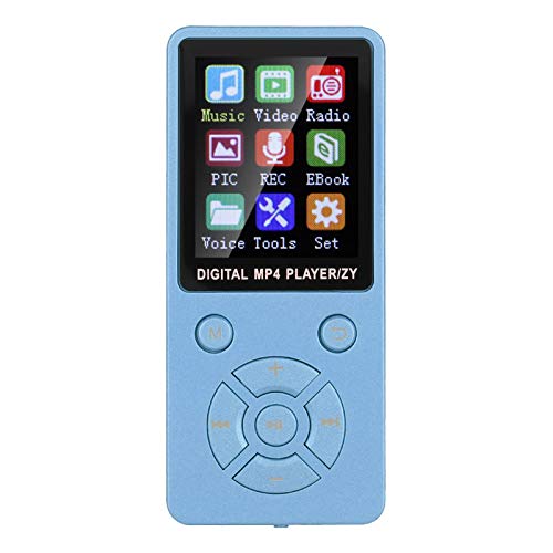 Leitor MP3 Portátil com Rádio e Bluetooth (8GB - Azul) Garsent - Áudio - portátil, rádio, bluetooth, 8gb
