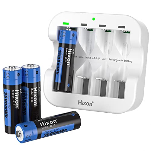 Pilhas Recarregáveis HIXON AA (Lítio - 3.5V) Hixon - Baterias de uso geral - litio, 3,5V, 3500 mAh, indicador luminoso