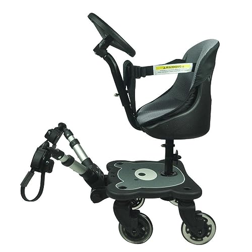 Assento para bicicleta ROMA 4 Rider Toddler Seat and Ride-on Board Roma - Acessórios de carrinho de bebê - toddler seat, ride-on board, preto, azul, plástico