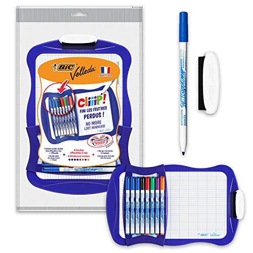 Quadro Branco Bic Velleda Eco Double Face Azul 21 X 31 Cm BIC - Quadros brancos de apagar a seco - dobrável, resistente, quadro duplo, 21x31 cm