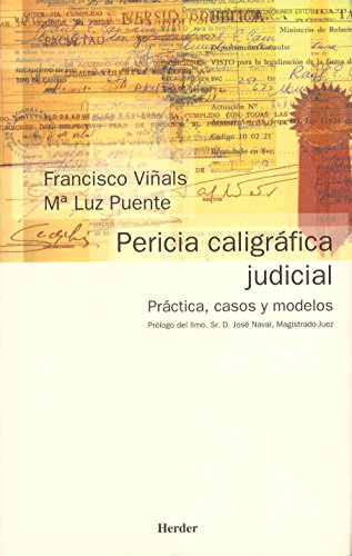Livro Pericia Caligrafica Judicial de Jose Maria Lopez De La Torre (Espanhol) Herder Editorial - Livros - pericia caligrafica judicial, espanhol