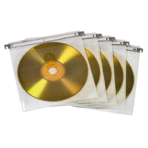 Hama CD/DVD Double Protective Sleeves, Pack of 50 pcs., white Hama - Estojos e organizadores de cd/dvd - protetores, cd+dvd, branco, pack de 50