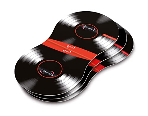 Suporte para Discos de Vinil DYNAVox 4 suportes Dynavox - Eletrodomésticos - suporte, discos vinil, 4 unidades, cartão, feltro