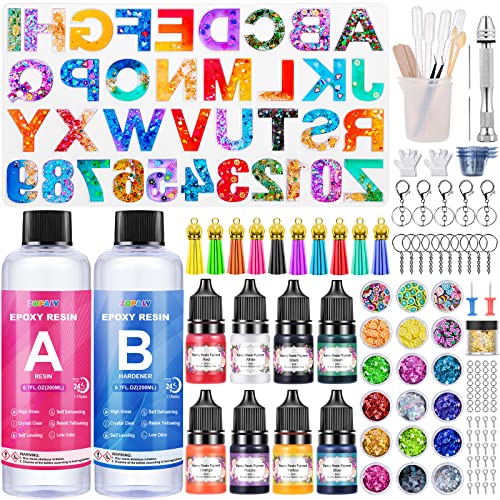 Kit de Artesanato ZOPALY Epóxido (Idade Mínima: 8 Anos) ZOPALY - Kits de artesanato de brinquedos - epóxido, moldes, pincel, fios