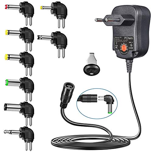 Adaptador e transformador PCHERO 12W Fuente de Alimentación CA DC PChero - Adaptadores de energia e carregadores - ca, usb não, preto azul, 12w