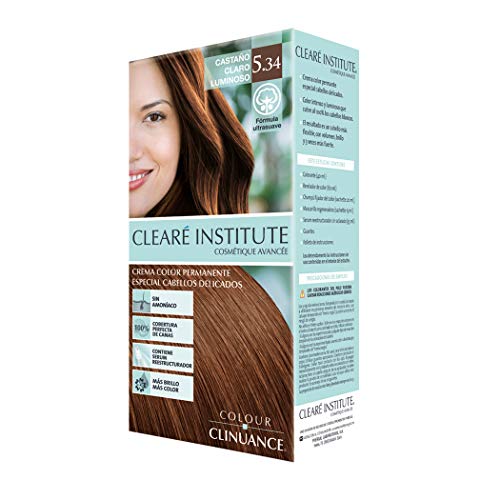 Coloração Permanente CLÉARE INSTITUTE 5.34 Castanho Claro Luminoso (170 ml) CLEARÉ INSTITUTE - Coloração de cabelo - castanho claro, luminoso, 170 ml
