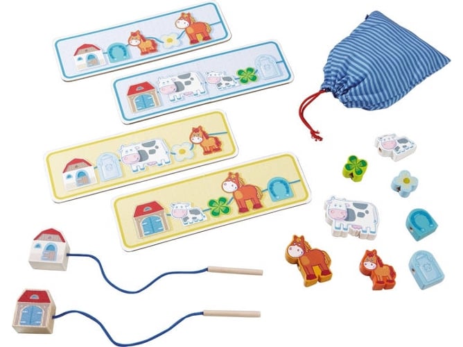 Kit de Jogos de Fios HABA 5580 (Idade Mínima Recomendada: 3 anos) HABA - Jogos - kit, jogos de fios, haba, 3 anos, peças de madeira, desafios