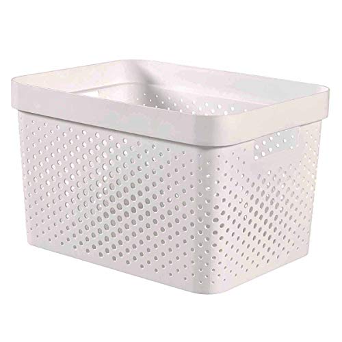 Caixa de Arrumação CURVER Infinity Branco (Plástico - 35.5x26.2x21.9cm) Curver - Recipientes de armazenamento doméstico - plástico, 35.5x26.2x21.9cm, branco