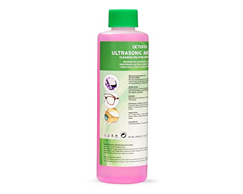 Limpador de Baños de Ultrassom 250 Ml Transparente Octopus - Soluções e polidores de limpeza de joias - ultrassom, 250 ml, transparente
