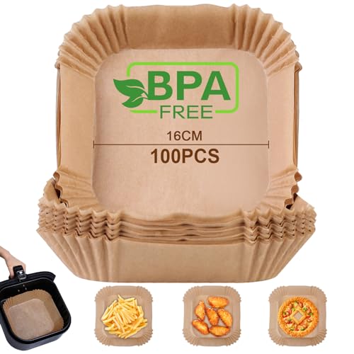 Papel para Fritadeiras AIQINU (100 Un) AiQInu - Acessórios para fritadeiras - alumínio, silicone, polietileno, 100 un