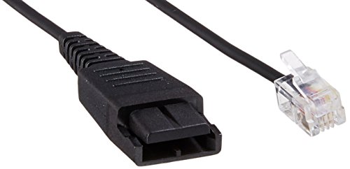 Cabo de Áudio JABRA (Jack 2.5mm - RJ9 - 80 cm - Preto) Jabra - Acessórios para telefone - jack 2.5mm, rj9, 80 cm, preto